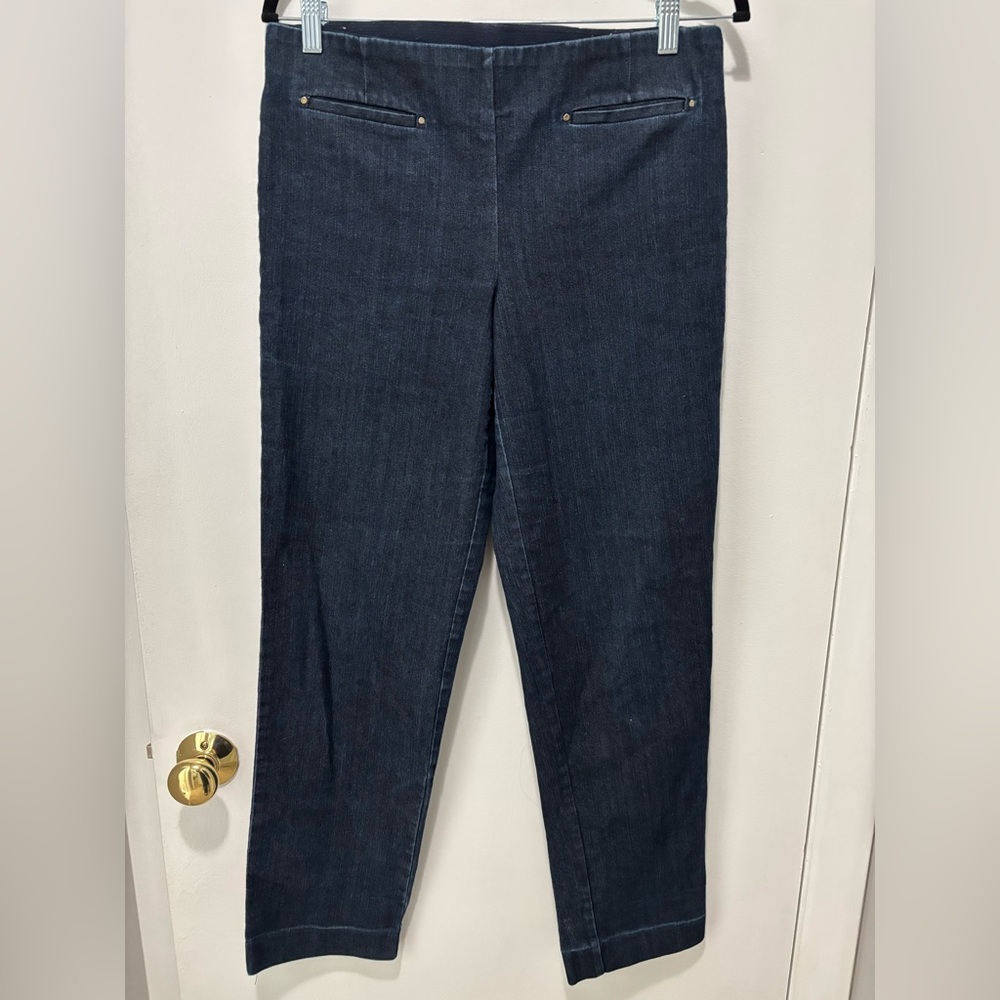 Laura Scott Dark Blue Straight Leg Jeans Small